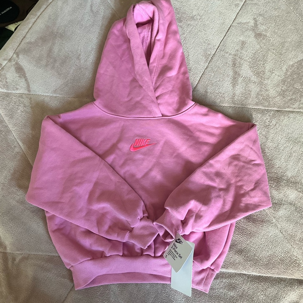 Nike Soft Pink Fleece Hoodie